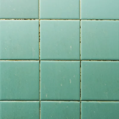 Alte Fliesenwand mit schmutzigen/schimmeligen Fugen